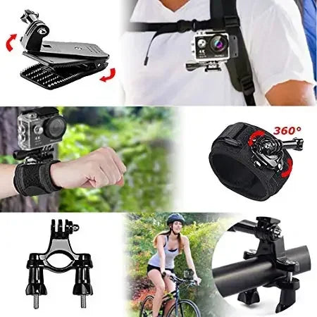 Action Camera Set Kit Accessories For Gopro Hero 10 9 8 7 6 5 4 Session camera Kit Accessories For SJCAM For DJI