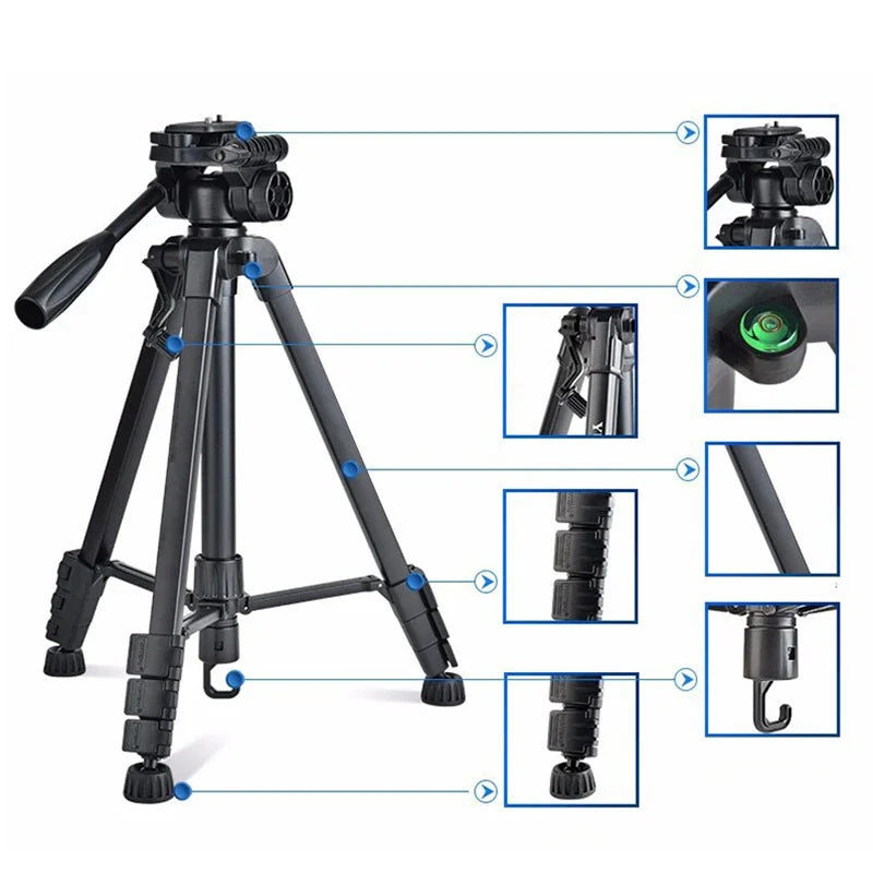 Professional Video Tripod Horizontal Mount Camera Tripod for DSLR Cameras Camcorders Mini Projector